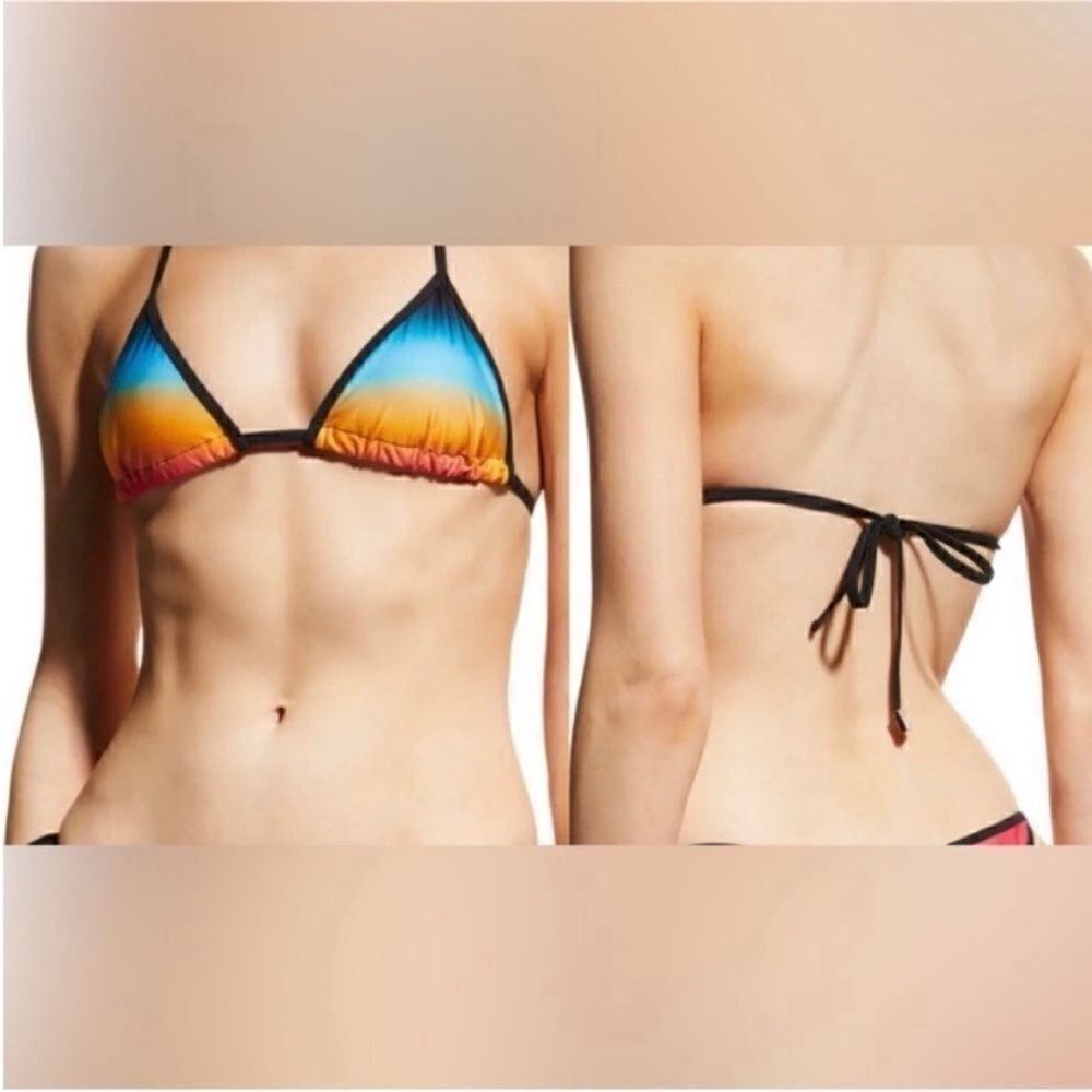 The Attico NWT Ombre Print Multi Color Triangle
Bikini Top Size XS